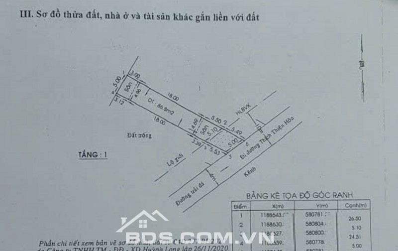 Bán NHÀ Đường 6m, Đường Thích Thiện Hòa 148m2- 3,8TỶ/TL,Lê Minh Xuận,BC